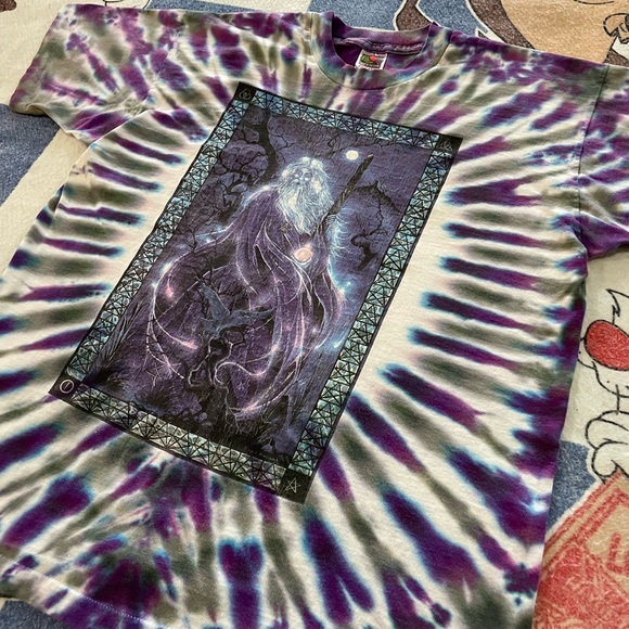 Vintage 92’ wizard not fade away greatful dead tie dye tee - Picture 4 of 4